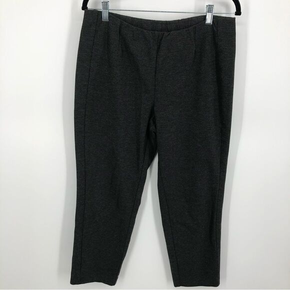 J. Jill Pants - J. Jill Ponte Slim Leg Pants Womens MP Charcoal Gray